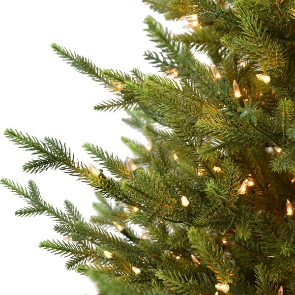 Puleo International 7.5 ft. PreLit Callington Fir Artificial Christmas Tree