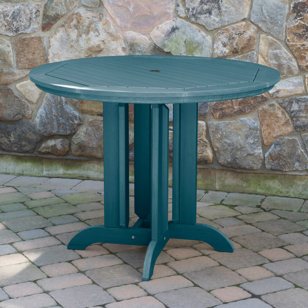 Round Counter Height Dining Table  48  x27 x27  Contemporary   Outdoor Pub And Bistro Tables   by highwood  Houzz