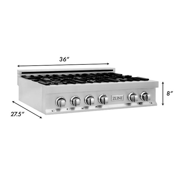 ZLINE Porcelain Gas Stovetop with 4 Gas Burners (RT)