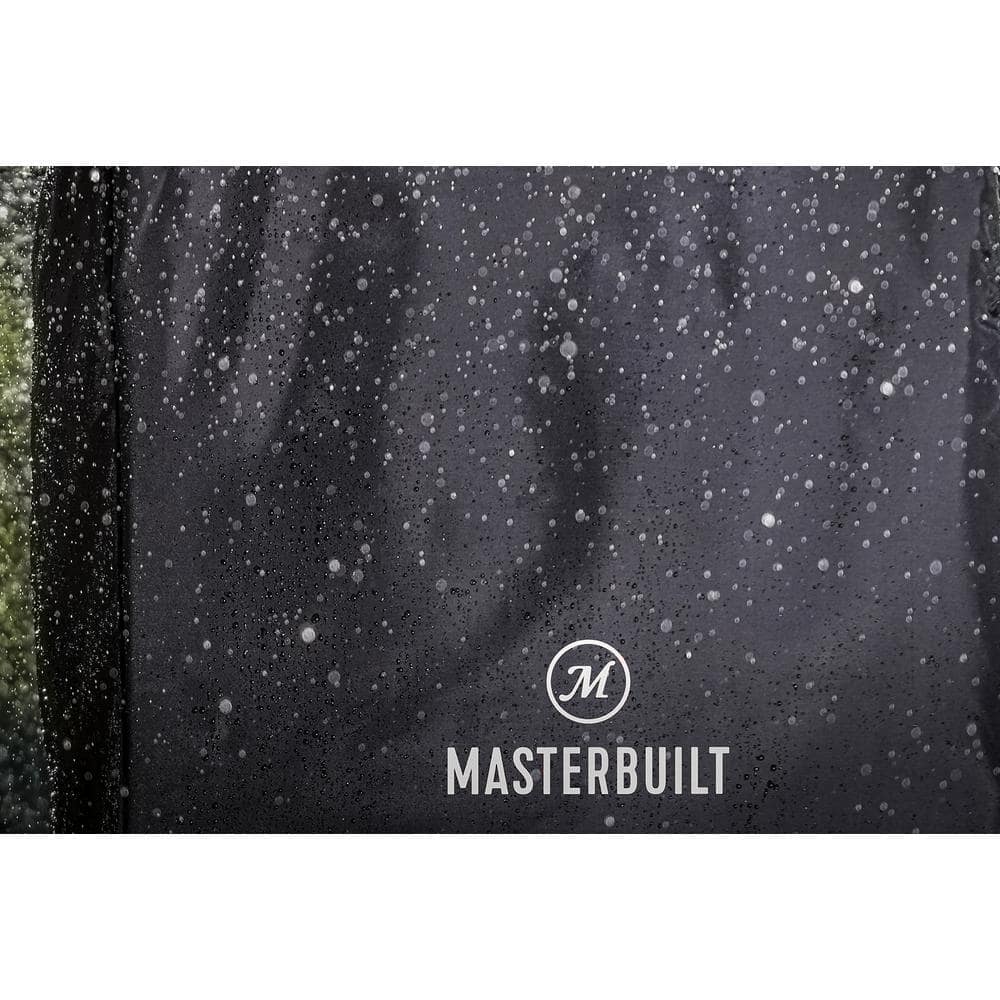 Masterbuilt Pro Series Dual Fuel Propane and Charcoal Smoker in Black Plus Cover Bundle MB20315722