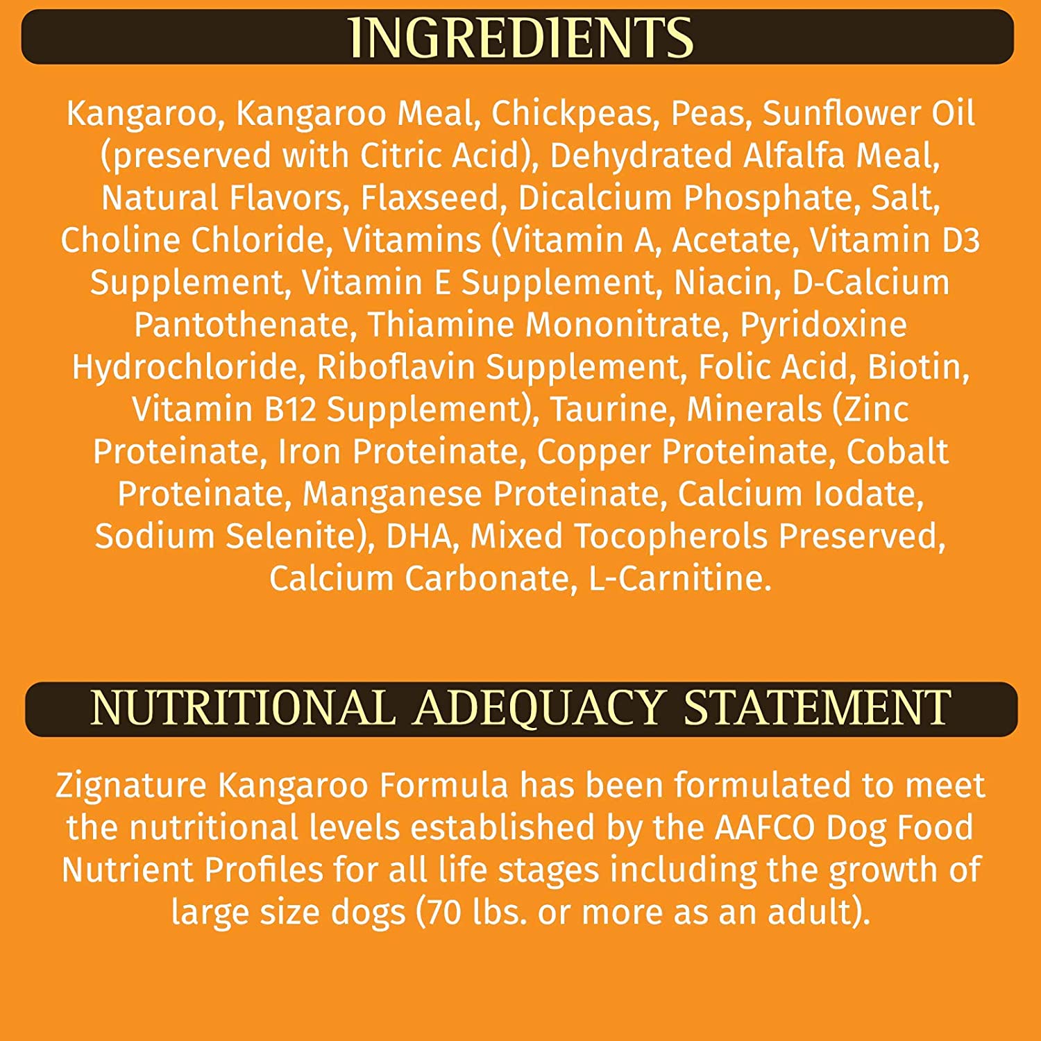 Zignature Kangaroo Limited Ingredient Formula With Probiotics Dry Dog Food 25 Pound (Pack of 1)