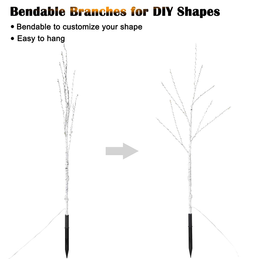 Yescom Lighted Branches Battery Powered 3 Pcs 33