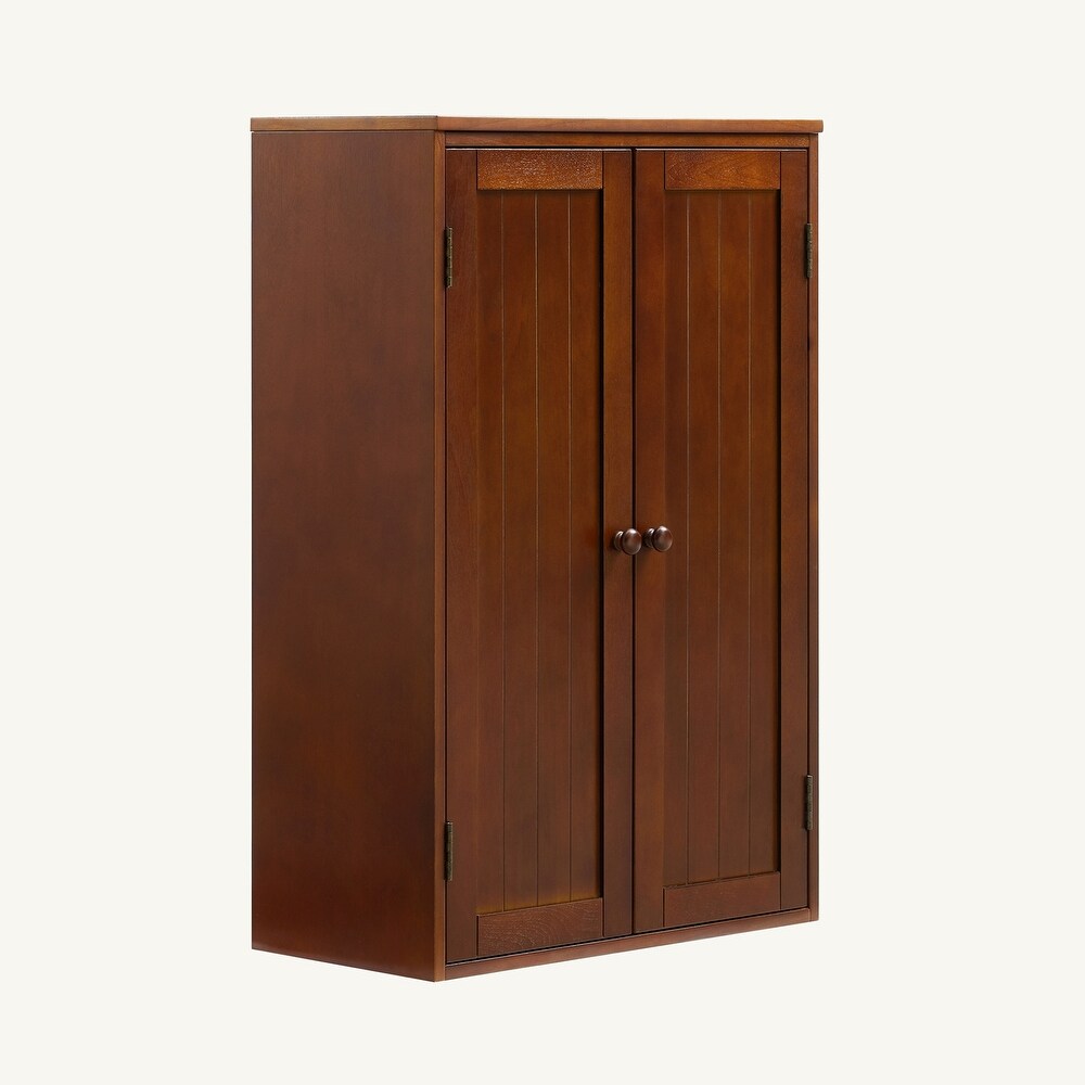 Freestanding Wooden Floor Cabinet with Double Door