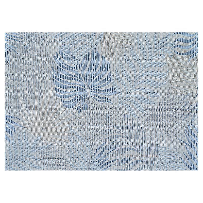 Couristan Monte Carlo Caladesi Hydrangea-Ivory Indoor Outdoor Area Rug