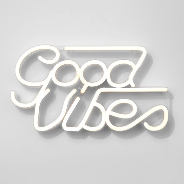 Neon Wall Sign White