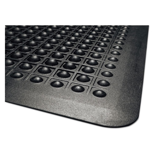 Millennium Mat Company Flex Step Rubber Anti-Fatigue Mat | Polypropylene， 24 x 36， Black | MLL24020300