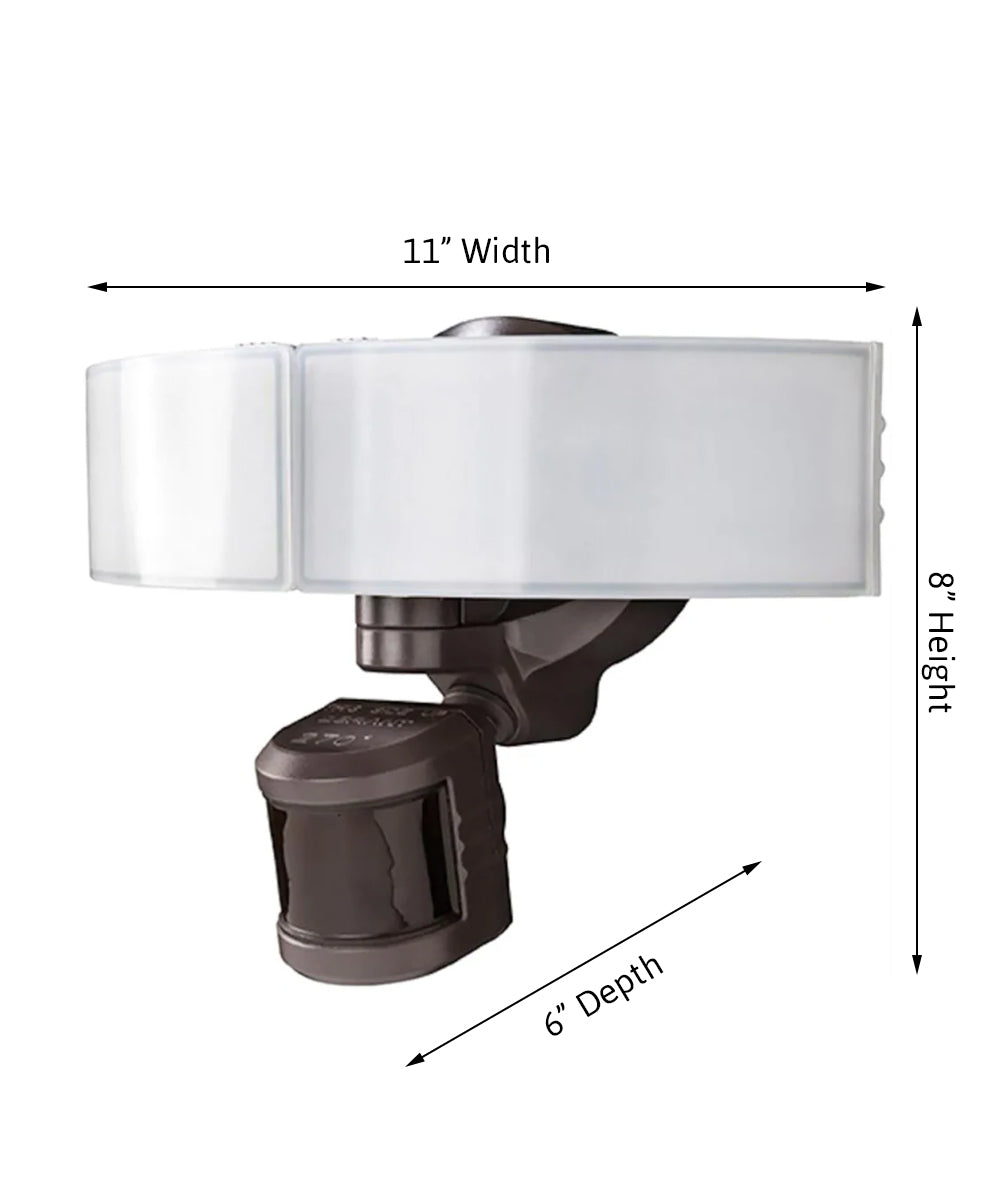 Defiant 270 Degree BRONZE LED Bluetooth Motion Outdoor Security Light 8