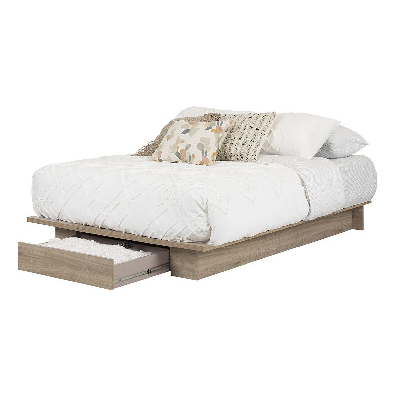 South Shore Primo Full/Queen Platform Bed with Drawer