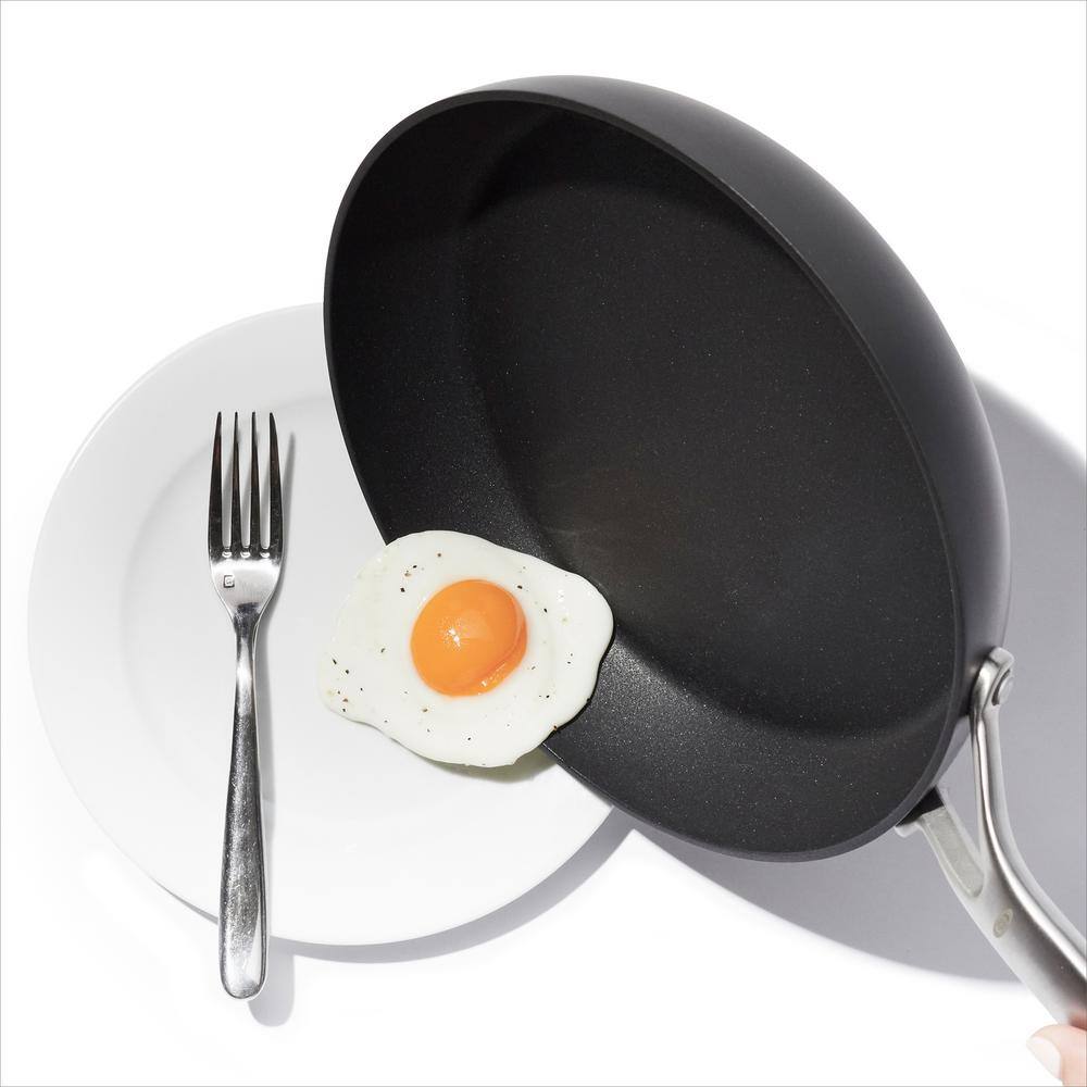 OXO Ceramic Professional 12 in. Aluminum Ceramic Nonstick Hard Anodized Frying Pan Skillet CC004742-001