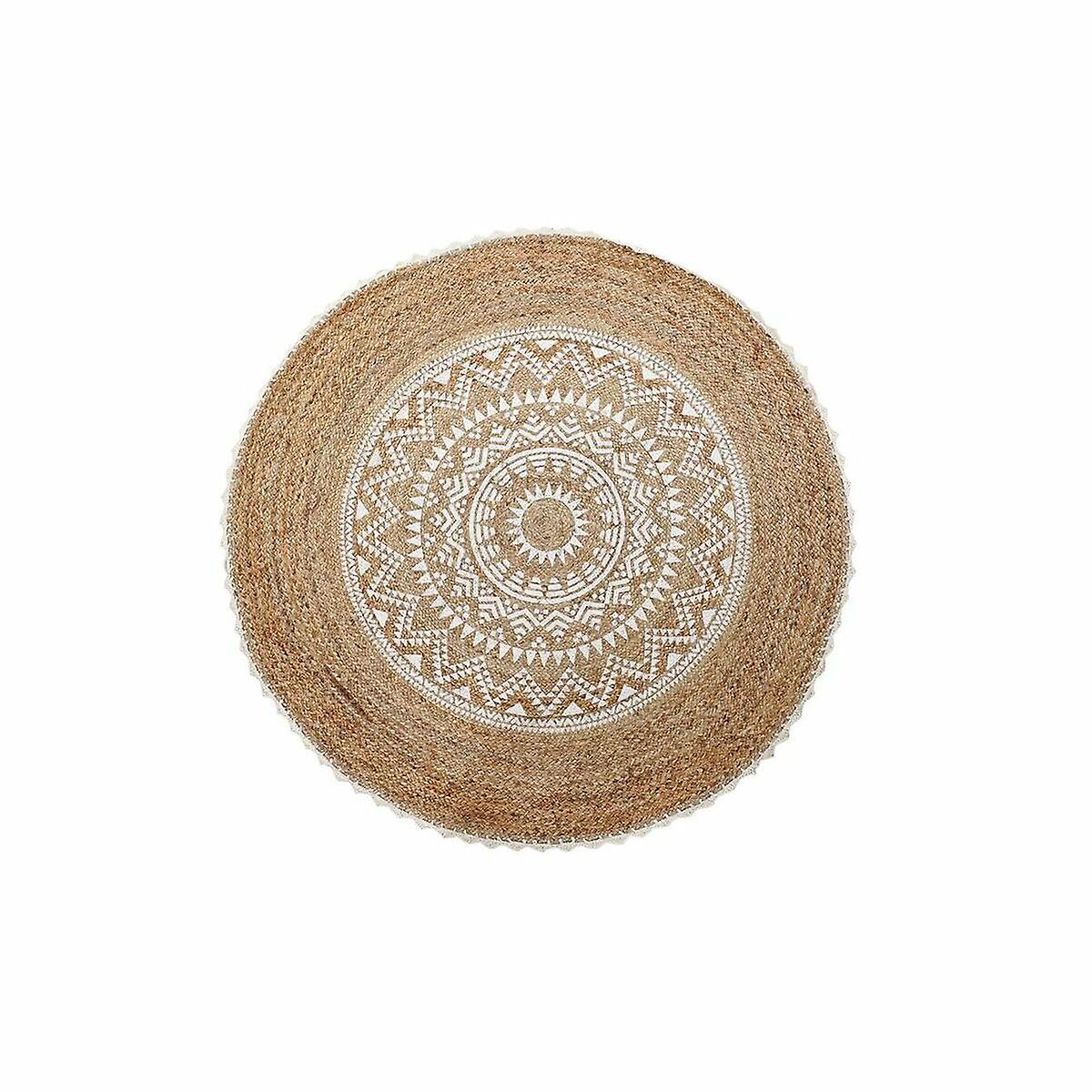 Carpet DKD Home Decor Brown Mandala (120 x 120 x 0，75 cm)