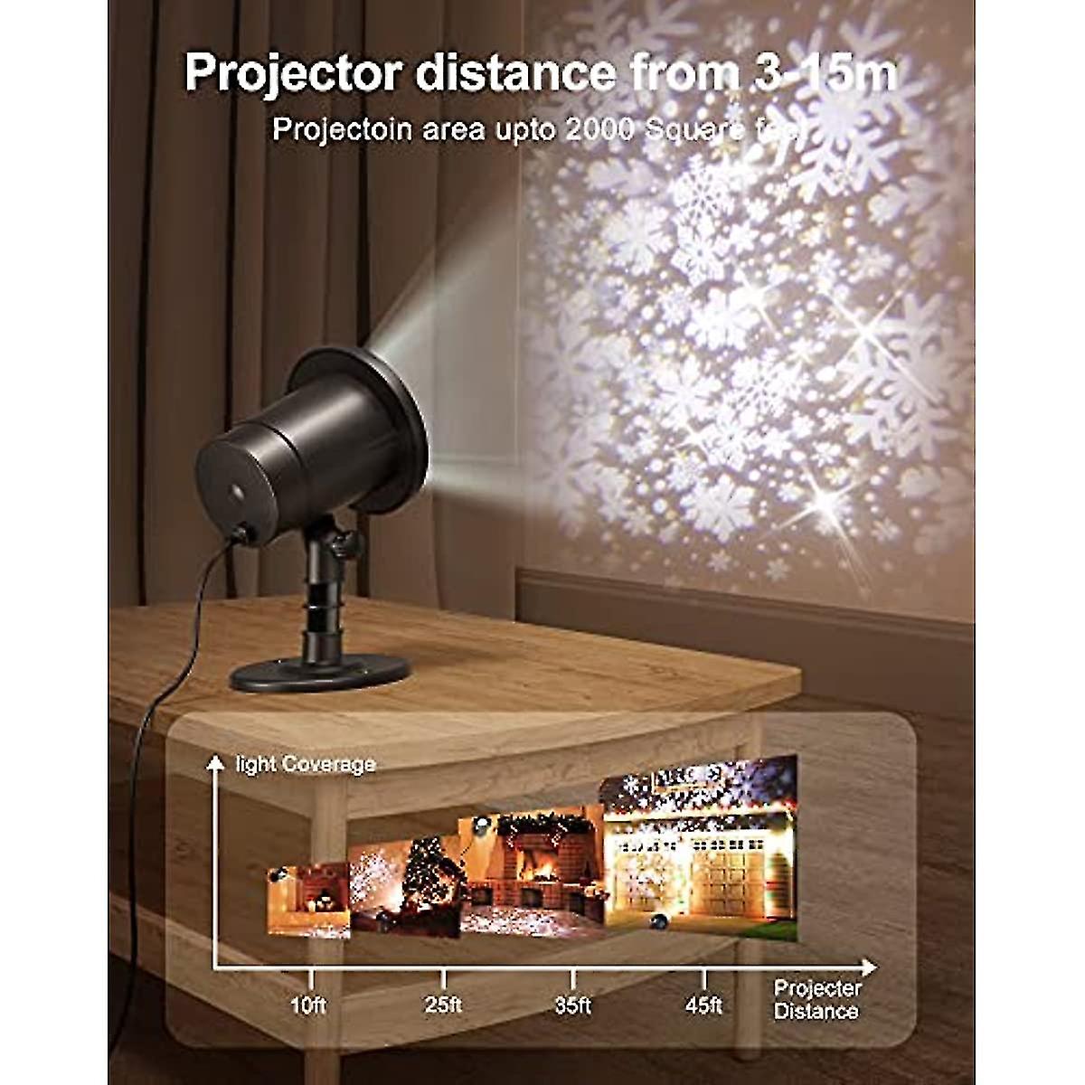 Storm Snowflake Projector Waterproof Led Snowfall Pattern Projection Rotating Lights For Christmas Party Indoor Outdoor Lighting Decoraions