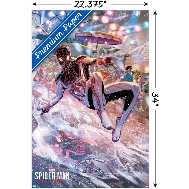 Trends International Marvel Spider man Miles Morales Javier Garron Unframed Wall Poster Prints