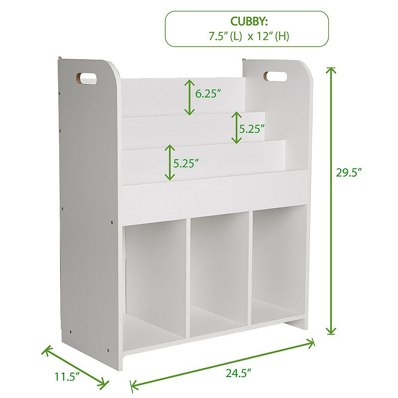 Mind Reader 2-Tier Kids' Storage Shelf Unit