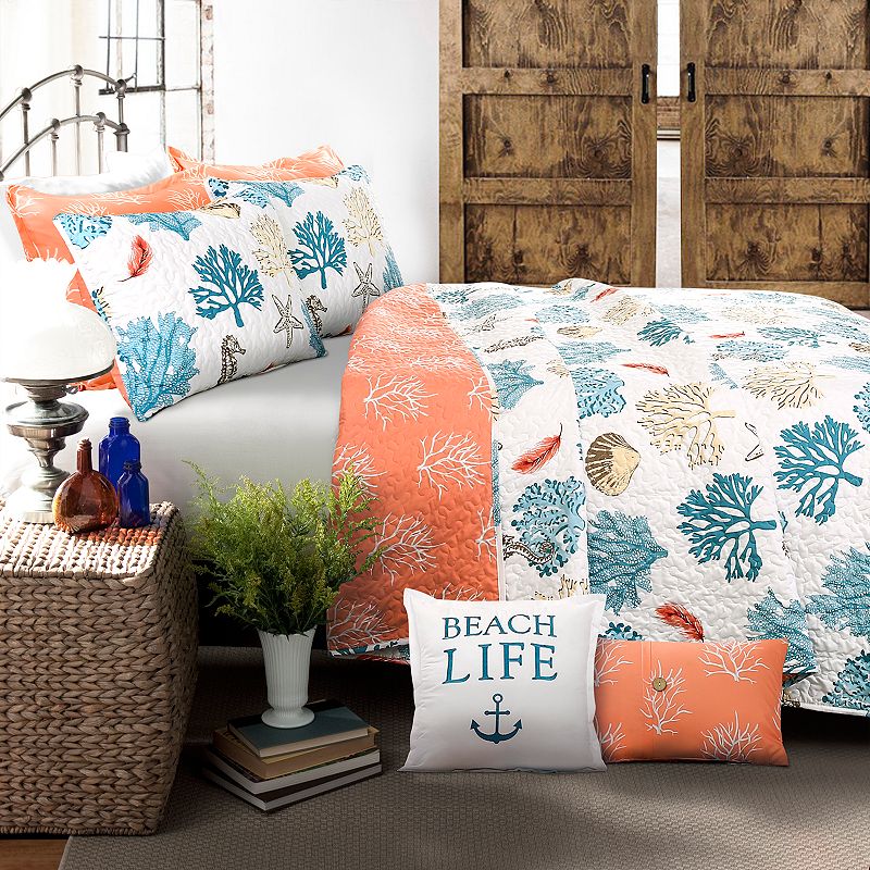 Lush Decor Coastal Reef Quilt Set