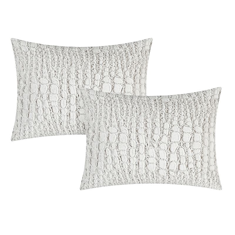 Alligator Faux Fur 3-piece Queen Comforter Set