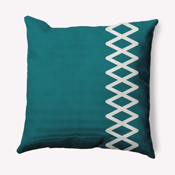 Zipper Stripe Nautical Indoor/Outdoor Throw Pillow