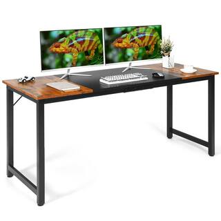 Gymax 63 in. W Large Computer Desk Writing Workstation Conference Table Home Office GYM09028