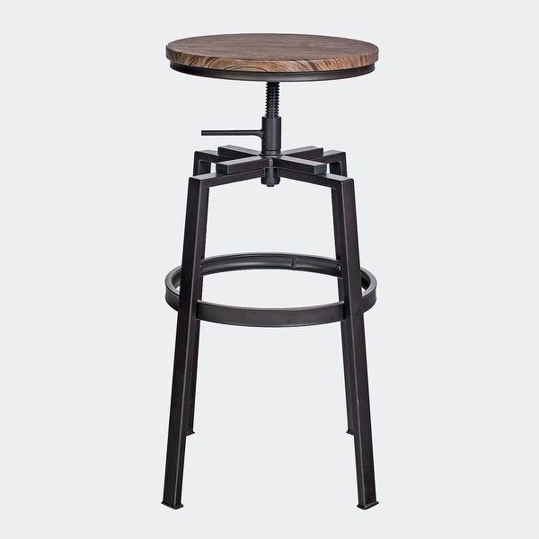 Set of 2 Swivel Adjustable Height Bar Stool