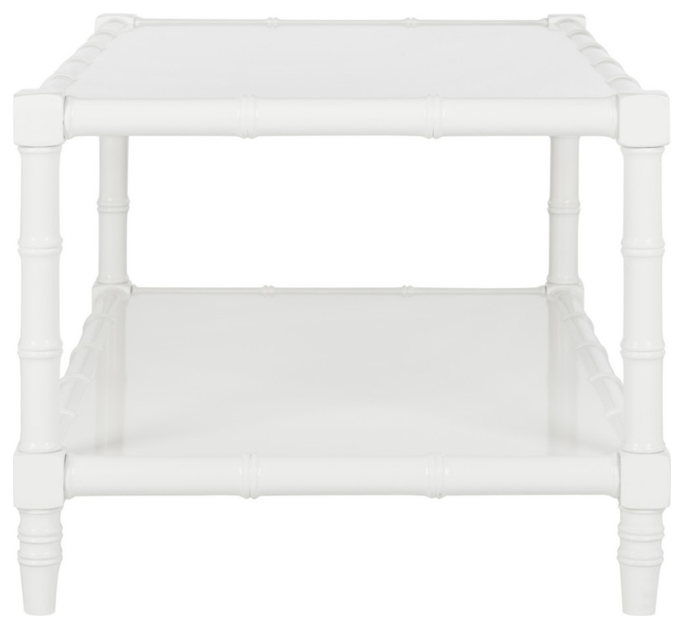 Mona Coastal Coffee Table White   Modern   Coffee Tables   by Virgil Stanis Design  Houzz