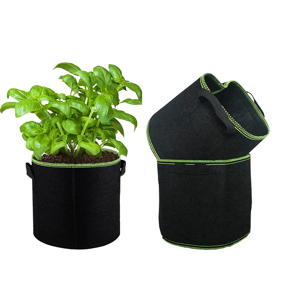 Factory supply customized strawberry fabric grow bag tomato planter fabric pot