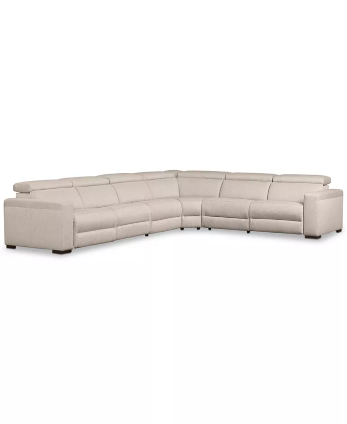 Furniture Nevio 157 6-Pc. Fabric L Shaped Sectional Sofa