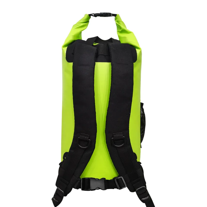 100% waterproof 500D PVC backpack dry bag for outdoor camping driving hiking