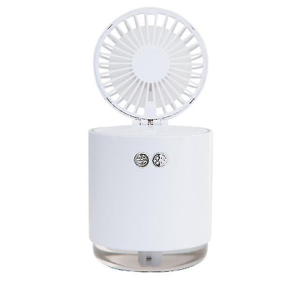 Portable Folding Telescopic Usb Rechargable Desk Fan Lamp Humidifying Hydrating Water Spray Fan Air Humidifier