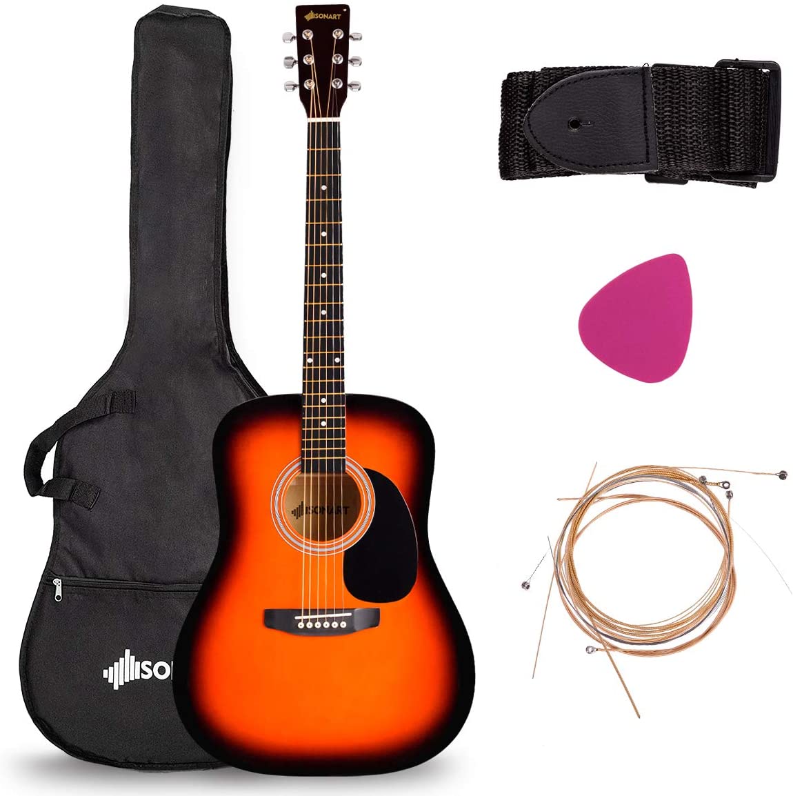 Sonart 41'' Full Size Beginner Acoustic Guitar