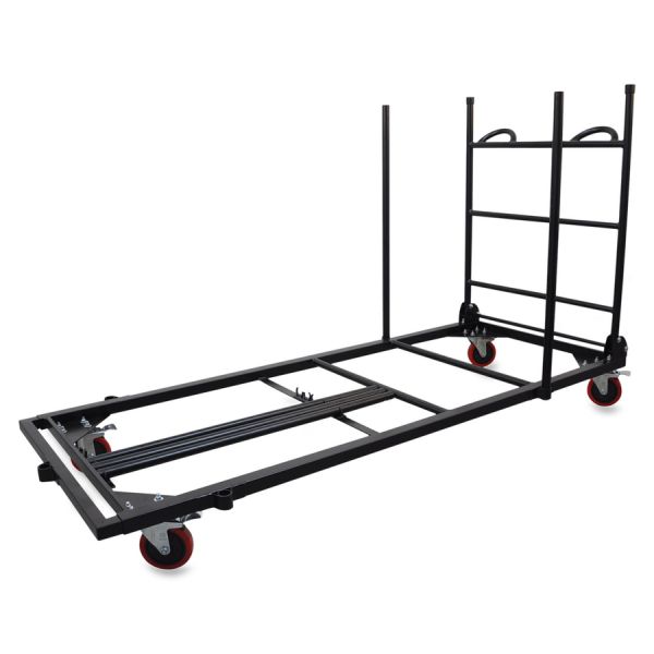 Lorell Blow Mold Rectangular Table Trolley Cart