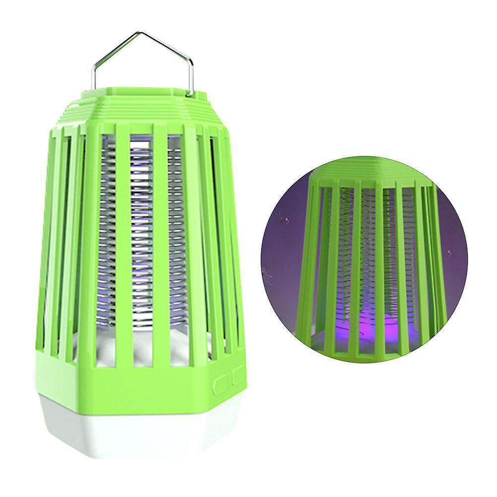 2000ma Hangable Mosquito Zapper Light Usb Recharge Unique Mosquito Killer Household Mosquito Killer Led Lamp For Home Office Outdoor (green)