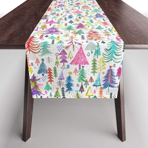 Ninola Design Christmas Trees Simply Modern Table Runner Deny Designs