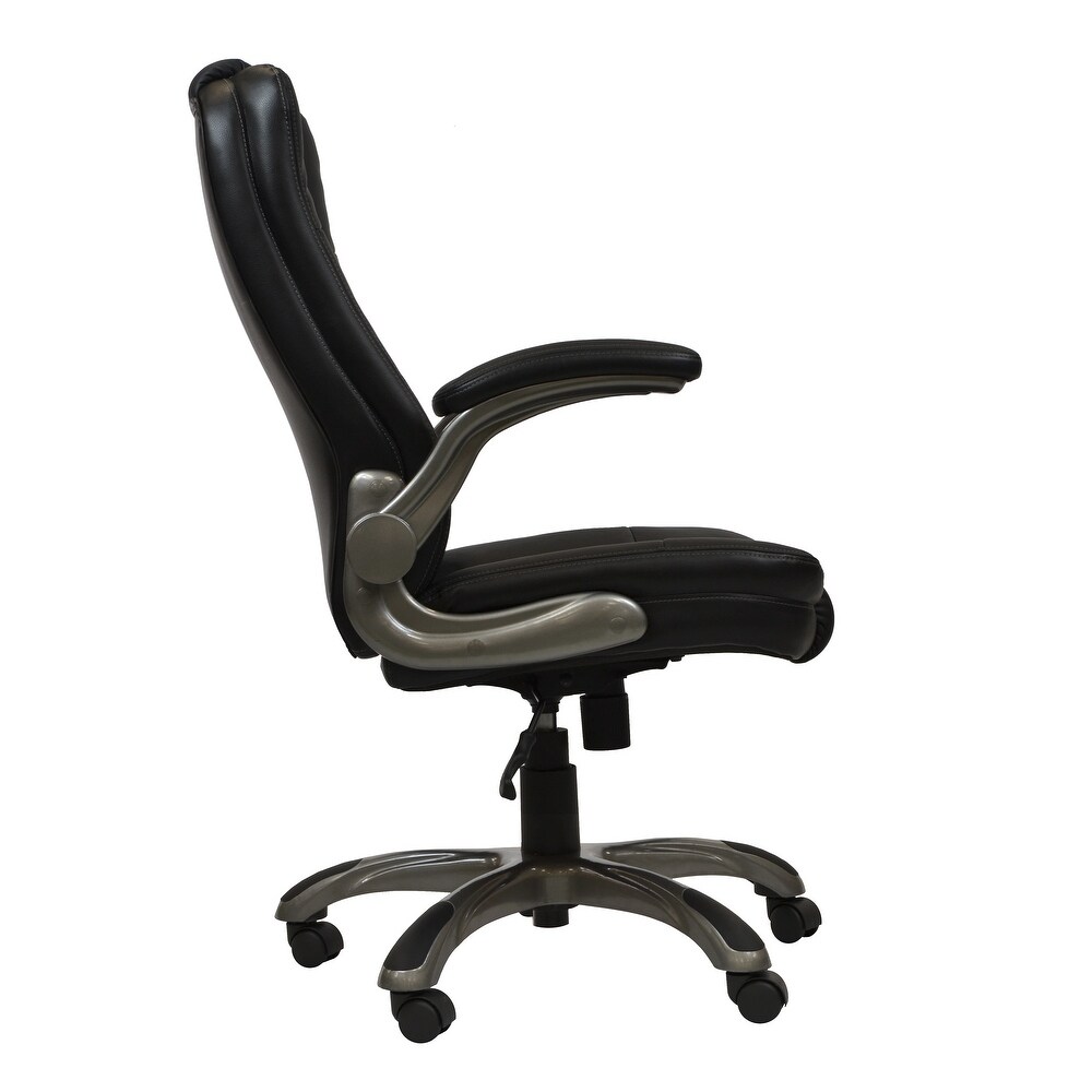 Executive Office Computer Desk Chair with Armrests  Ergonomic Chair with Adjustable Height   Tilt Angle Home Office Desk Chairs