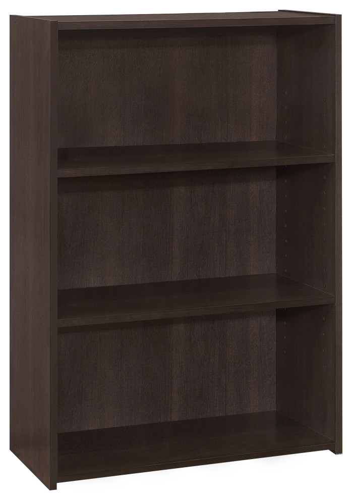 Bookshelf  Bookcase  4 Tier  36 quotH  Office  Bedroom  Laminate  Brown   Transitional   Bookcases   by Monarch Specialties  Houzz