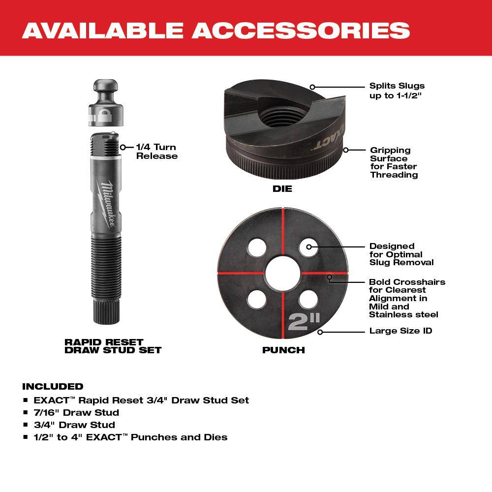 MW M18 18V Lithium-Ion 12 in. to 4 in. Force Logic 6 Ton Cordless Knockout Tool Kit with FUEL Bandsaw 2677-23-2829-20