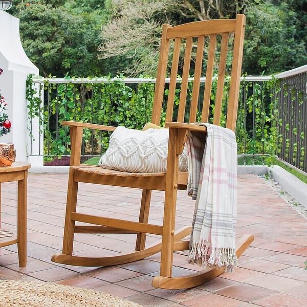 Cambridge Casual Alston 3piece Teak Outdoor Rocking Chair Chat Set