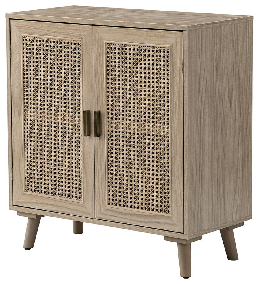 2 Door Accent Cabinet   Tropical   Accent Chests And Cabinets   by Karat Home  Houzz