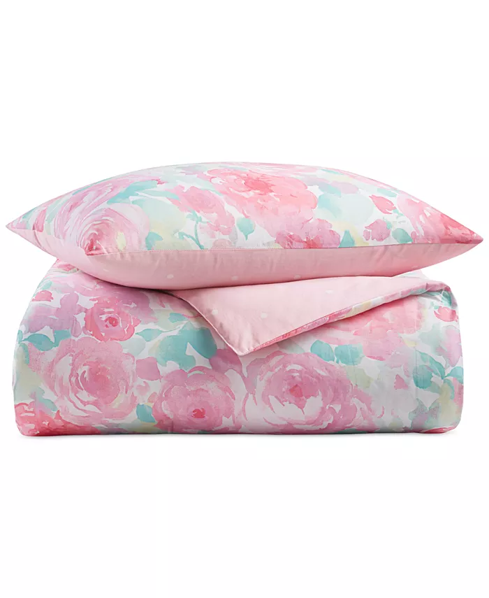 Charter Club Kids CLOSEOUT! Watercolor Roses 2-Pc. Cotton Comforter Set  Twin Twin XL  Created for Macys