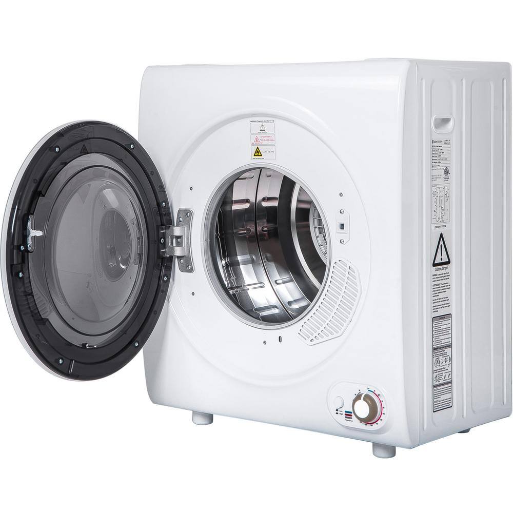 Amucolo 2.65 cu. ft. Vented Compact Laundry Dryer Tumble Dryer in White YeaD-CYD0-5SW