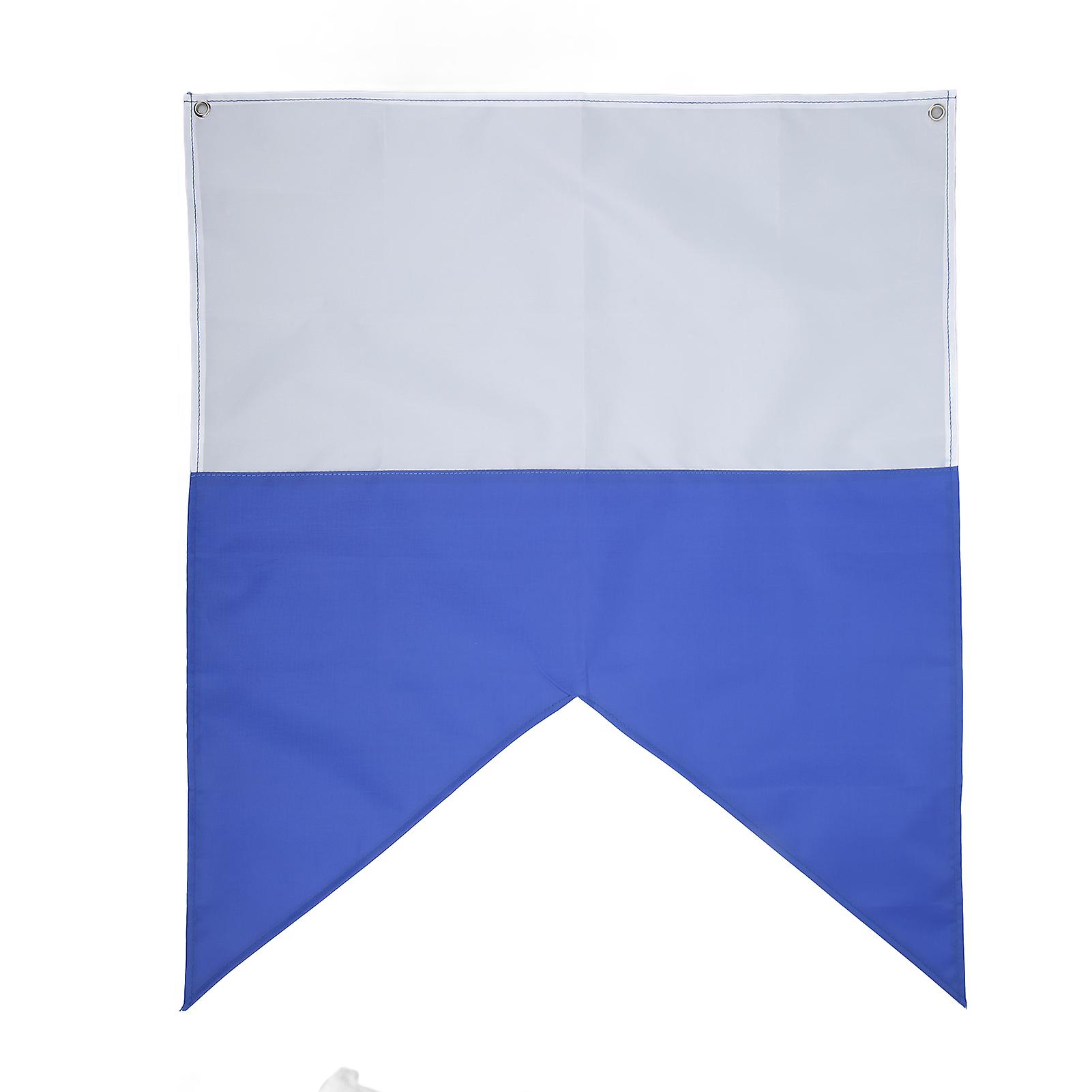 Blue White Dive Flags Bright Colors Lightweight 70x60cm Polyester Diver Down Flag For Snorkeling Underwater Activities