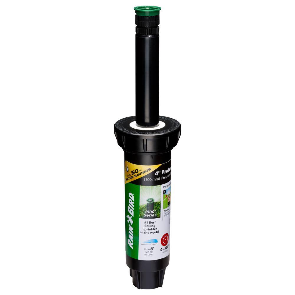 Rain Bird 1804 Professional Pop-Up with 8 ft. Distance Adjustable PRS Nozzle 1804AP8PRS