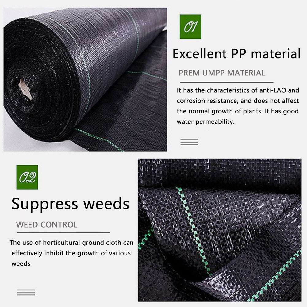 Garden Stakes Weed Barrier Fabric Yard Thickened Weeds Control Home Flower Bed