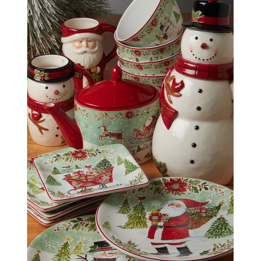 Certified International Joy of Christmas 16 Piece Dinnerware Set  Service for 4