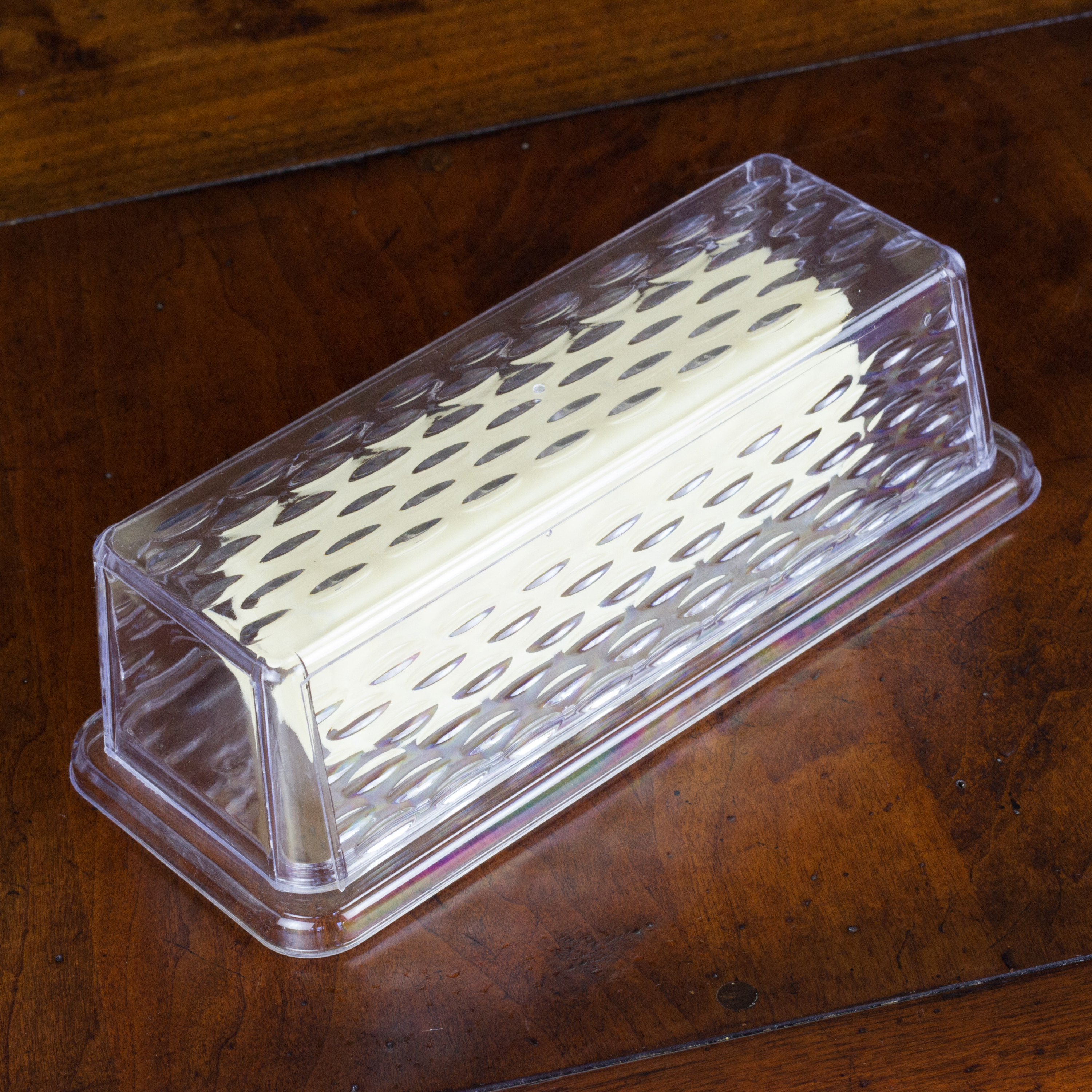 Chef Craft Select Plastic Butter Dish， 7 inches in Length， Clear