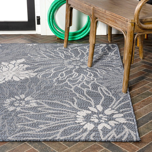 Bahamas Modern All over Floral Indoor outdoor Area Rug Jonathan Y