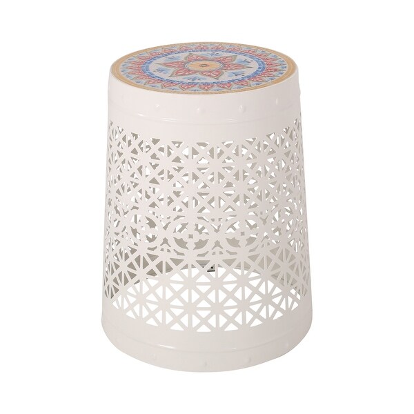 Lace Cut Design Metal Frame SIDE TABLE