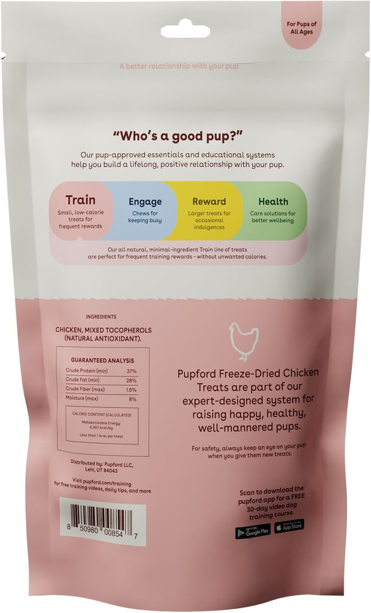 Pupford Chicken Training Freeze-Dried Dog Treats