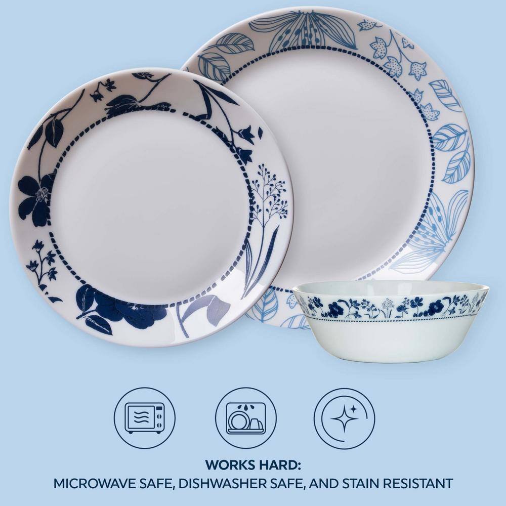 Corelle Everyday Opal 12-Piece Set Solid Color Rutherford 1143169