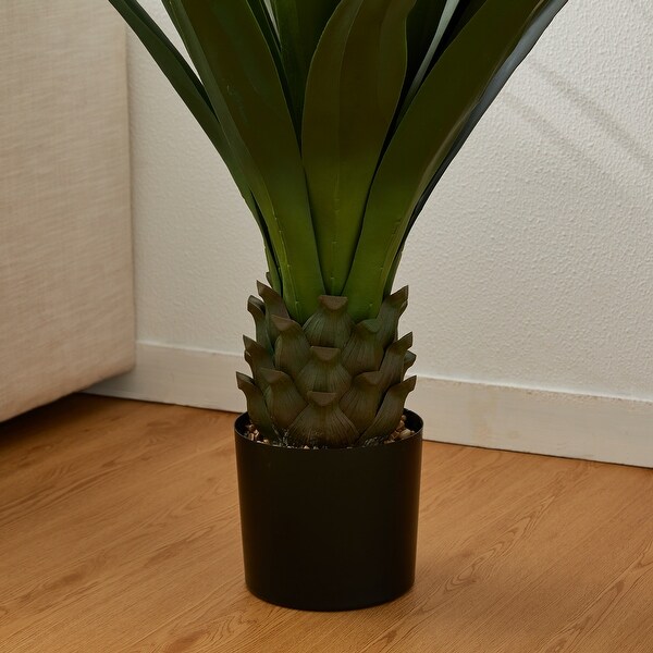 Glitzhome 39H Potted Artificial Spiked Agave Tree With Real Touch