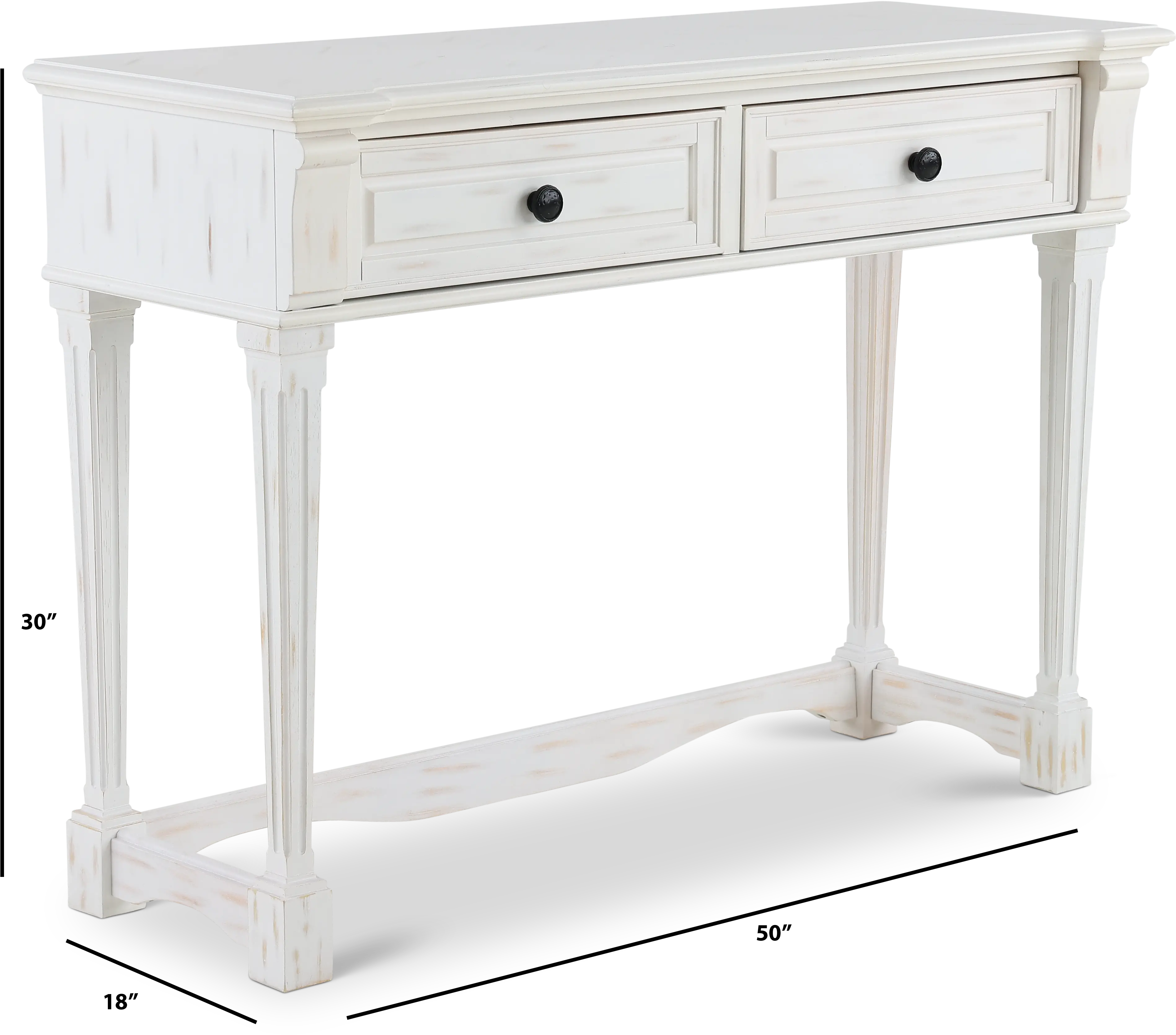 Belhamy Park White Sofa Table