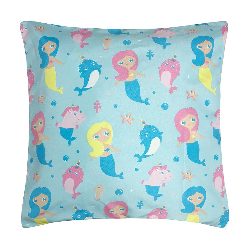 Harper Lane Mermaid and Friends Throw Pillow